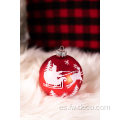 6 '' Sequin Bead Champagne Glitter Ball Christmas Ornaments